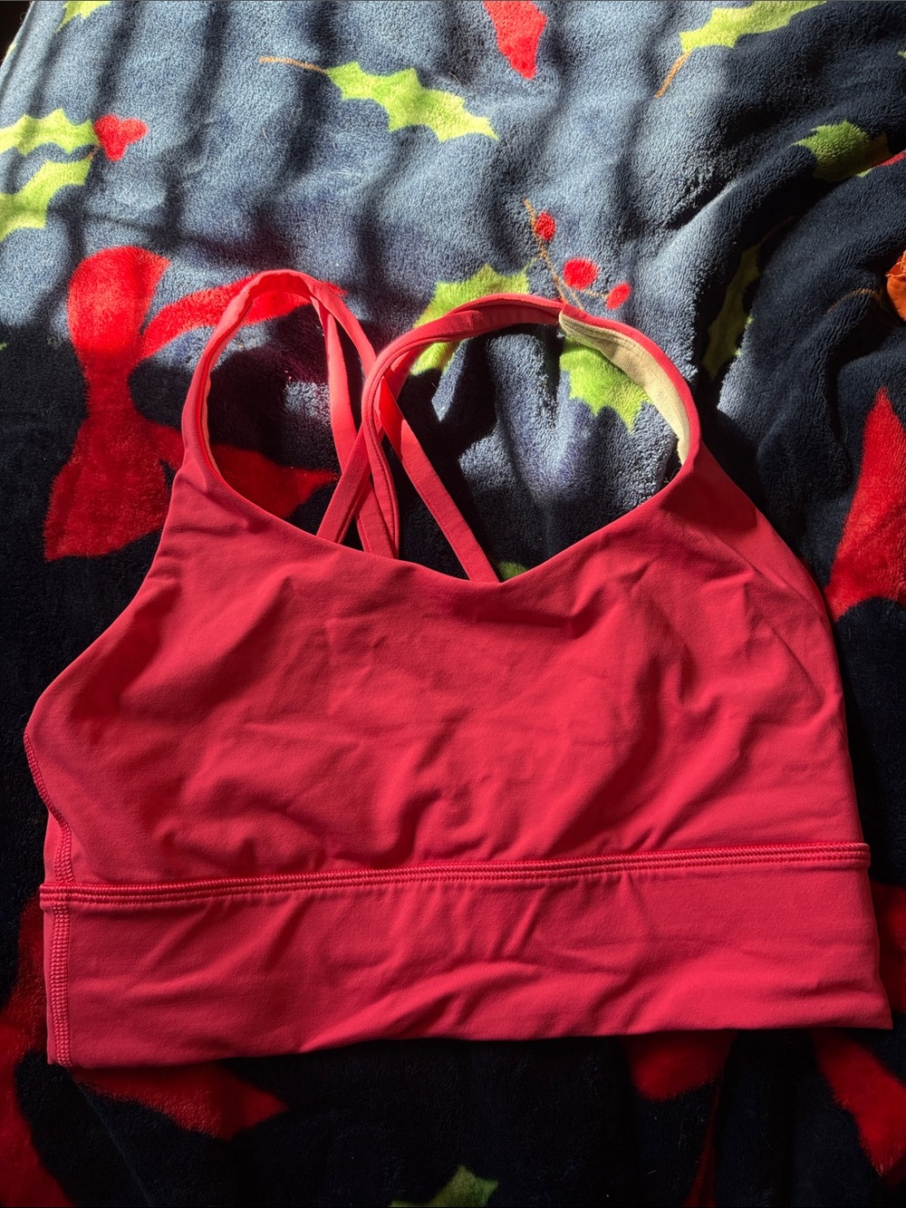 lululemon athletica Bright Red Strappy Sports Bra
